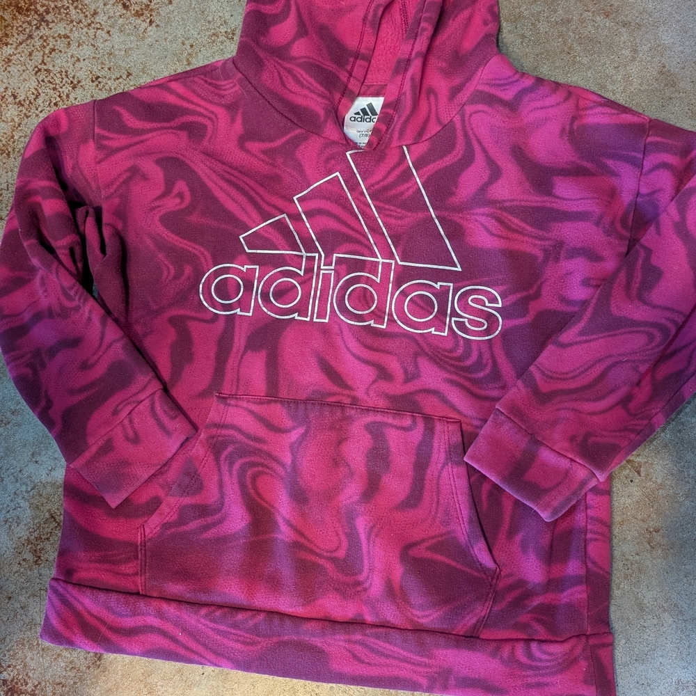 Adidas Kids Pink Hoodie